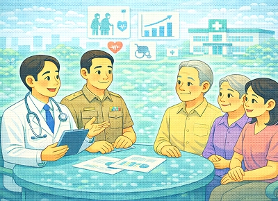 การติดตามประเมินผลการจัดระบบบริการสุขภาพผู้สูงอายุติดเตียง และพึ่งพิงระดับปฐมภูมิ ภายหลังการถ่ายโอนโรงพยาบาลส่งเสริมสุขภาพตำบลไปยังองค์การบริหารส่วนจังหวัด