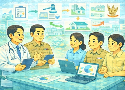 กระบวนการสังเคราะห์ข้อมูลอย่างเร็วเพื่อตอบคำถามเชิงนโยบายสาธารณสุข เพื่อสนับสนุนการพัฒนาระบบสาธารณสุขไทย และการกระจายอำนาจด้านสุขภาพสู่องค์กรปกครองส่วนท้องถิ่น