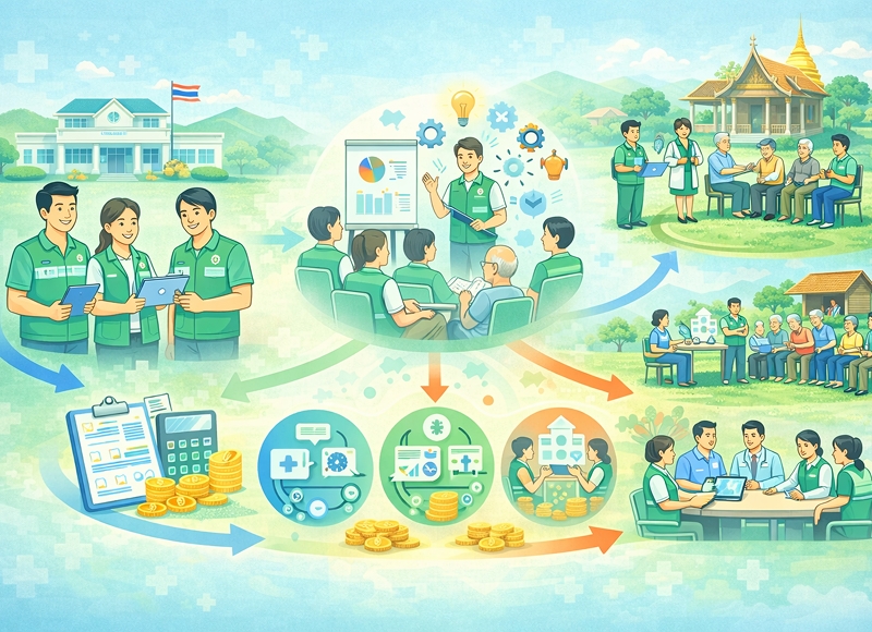 Driving the Utilization of Research Outcomes: Enhancing, Supporting Capacity Building and Community Engagement of Villager Health Volunteers (VHV) in Community Health Management for devolving of Tumbon Health Promoting Hospitals to Provincial Administrative Organizations (PAOs), Northestern Region, Thailand.