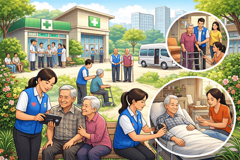 Research utilization: Integrated healthcare with non-medical caregiver support to improve continuous primary care for elders who need assistance (WinCare 2.0) within the urban context in health promoting hospitals transferred to provincial administrative organizations